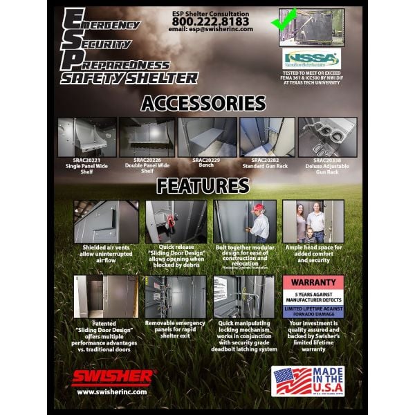 9-Person ESP Safety Shelter | 9-Person Tornado Shelter