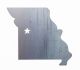 Swisher laser cut steel Missouri sign