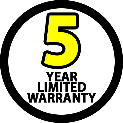 5 Year Limited Warranty